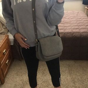Kate Spade Suede Grey Crossbody